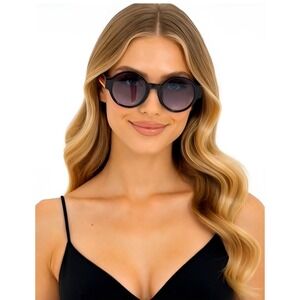 Round Sunglasses Fashion Green Red Stripe Women's Trendy Sun Glasses Trendy New